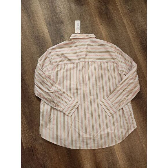 NWT Vineyard Vines womens Eleanor stripe button up shirt woven poplin size med - Picture 7 of 7